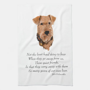 Airedale, Welsh, Lakeland Terrier Minnessak Kökshandduk