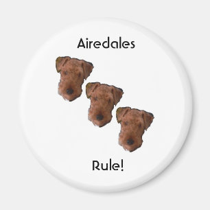 Airedales härskar! magnet