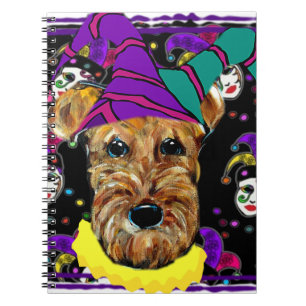 AIREDALETERRIER ANTECKNINGSBOK MED SPIRAL