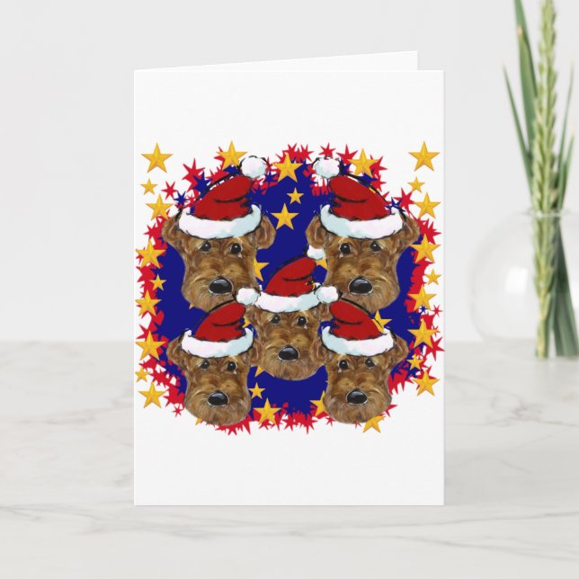AIREDALETERRIER HELGKORT (Framsida)