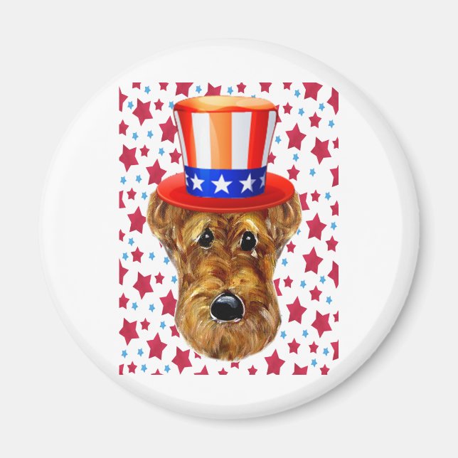AIREDALETERRIER MAGNET (Framsidan)