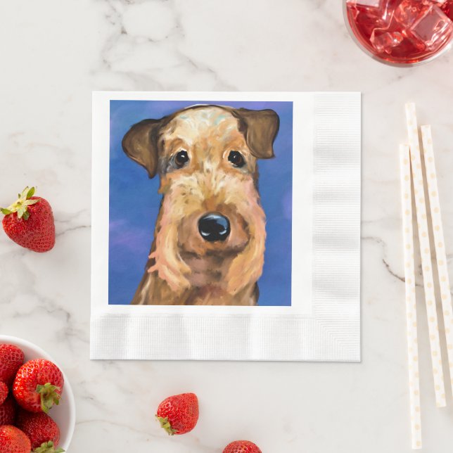AIREDALETERRIER PAPPERSSERVETT (Insitu)