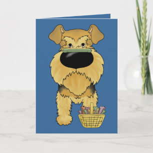 AiredaleTerrier - påskbenjakt, någon? Helgkort