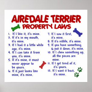 AIREDALETERRIER PL2 POSTER