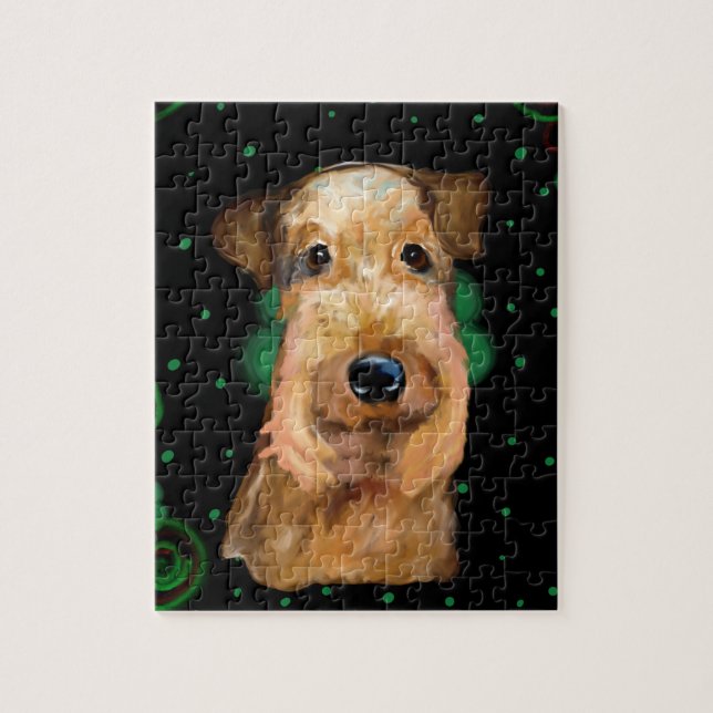 AIREDALETERRIER PUSSEL (Vertikal)