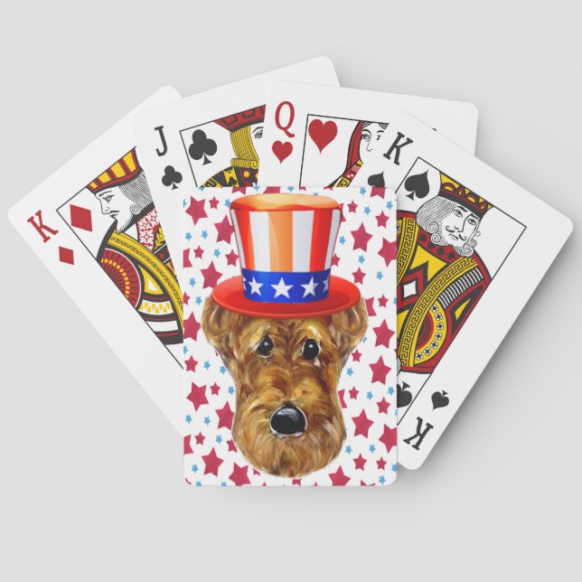 AIREDALETERRIER SPEL KORT (Baksidan)