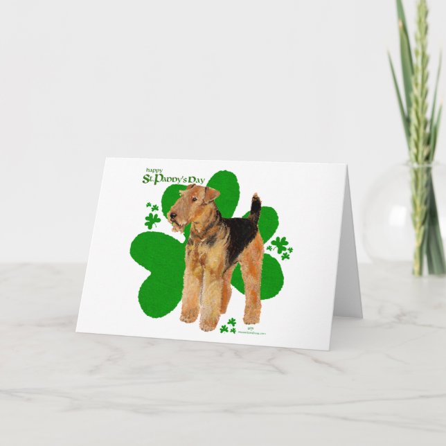Airedaleterrier St Paddy Kort (Framsida)