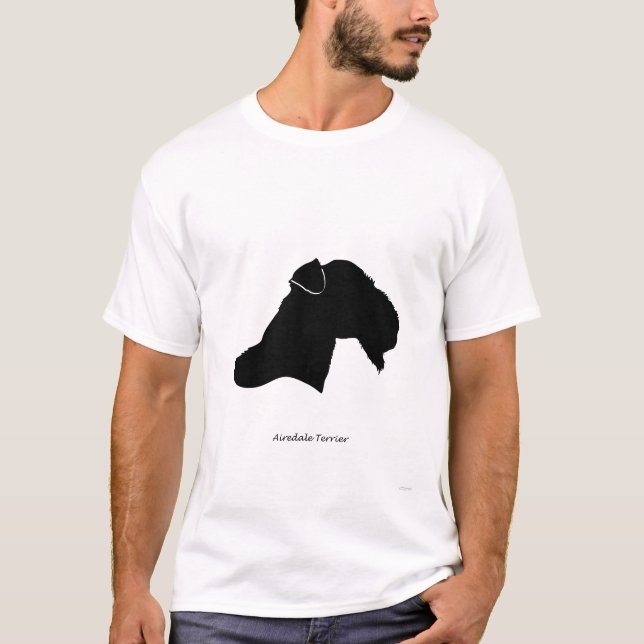 AiredaleTerrier - svart Silhouette Tee (Framsida)