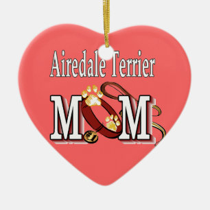 AiredaleTerrierMAMMA Julgransprydnad Keramik