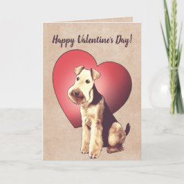 AiredaleTerriervalentin kort för dag