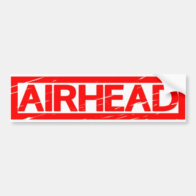 Airhead Frimärke Bildekal (Framsidan)