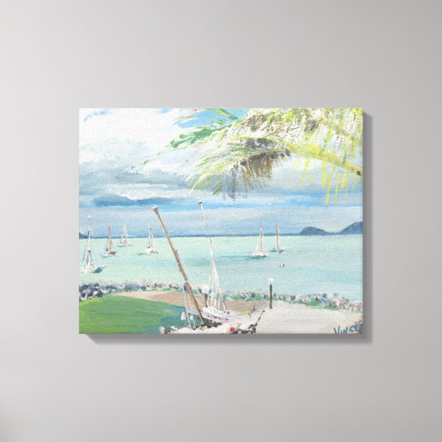 Airlie Beach Australia. 1998 Canvastryck (Framsida)