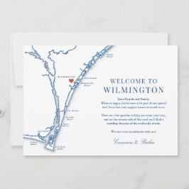 Airlie Gardens Bröllop Välkommen till Wilmington Tack Kort