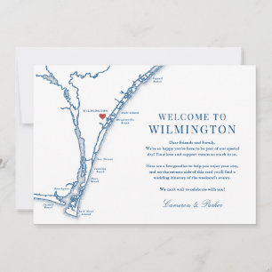 Airlie Gardens Bröllop Välkommen till Wilmington Tack Kort