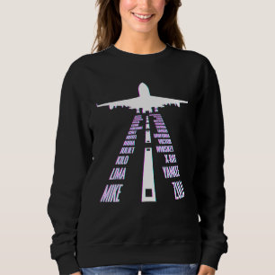 Airline Pilot Phonetic Flygplan Abc Track T Shirt