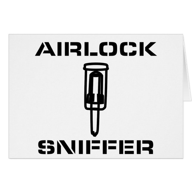 AirlockSniffer Hälsningskort (Framsidan Horizontal)