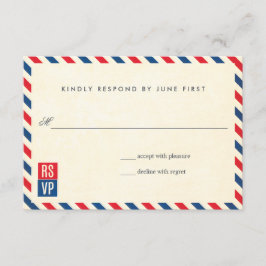 Airmail Bröllop Response OSA Kort