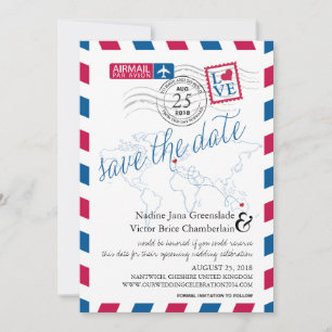 Airmail Heart UK och Austracia Spara datumet