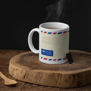 Airmail Kuvert Mugg