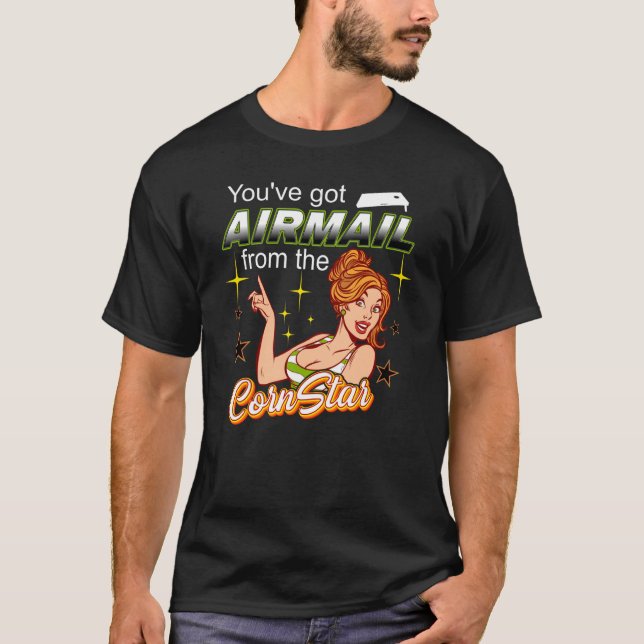 Airmail Toss som en Chef Cornstar T Shirt (Framsida)