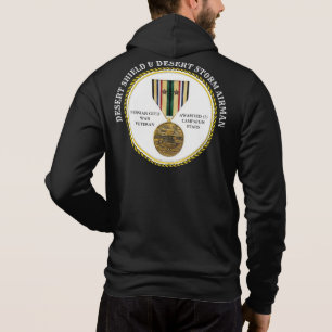 AIRMAN 2 STARS DESERT SHIELD & DESERT STORM T SHIRT