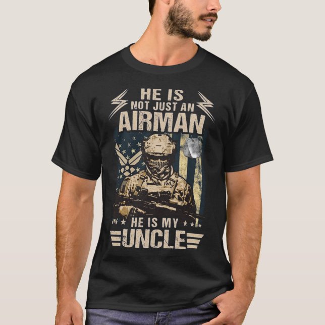 Airman, han är min morbror t shirt (Framsida)