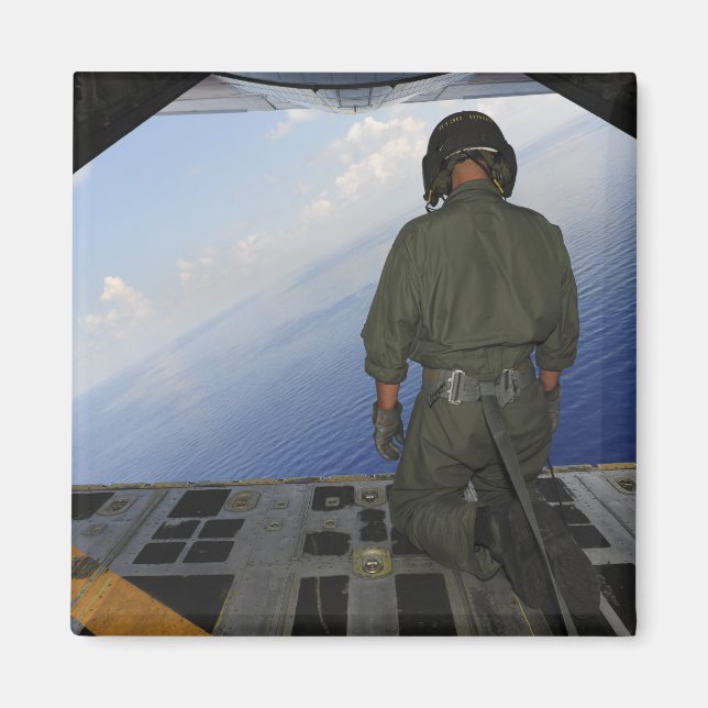 Airman observerar vatten i Mexikanska Bukt Magnet (Framsidan)