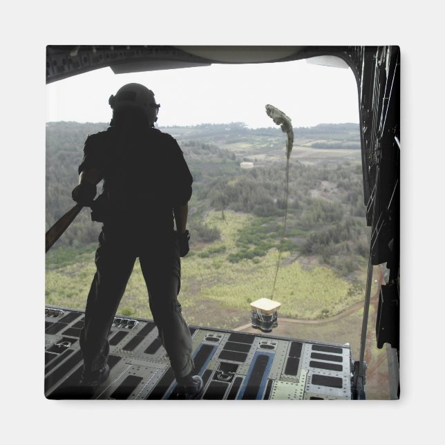 Airman ser en träningslapp magnet (Framsidan)