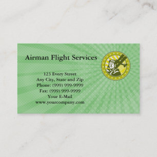 Airmanflyg servar visitkorten visitkort
