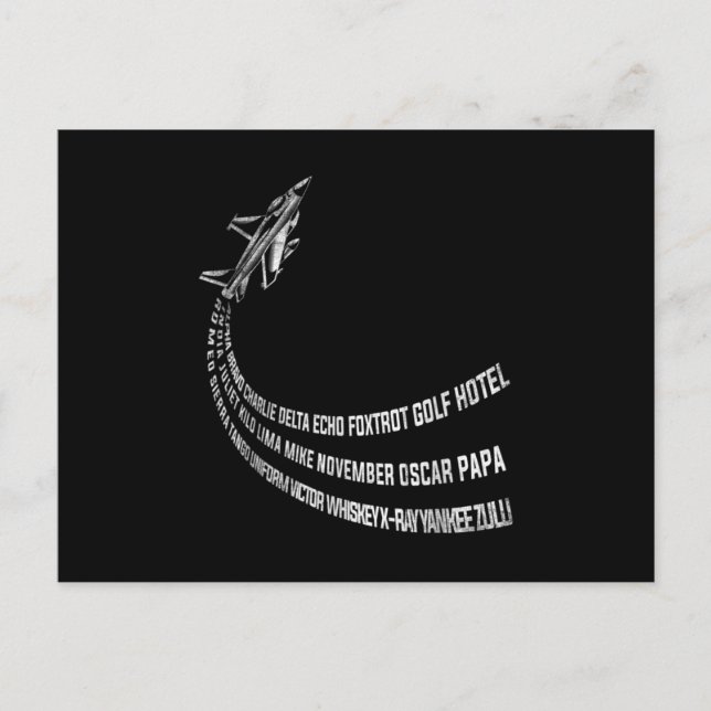 Airplane Airport Pilot Meddelande Vykort (Framsida)