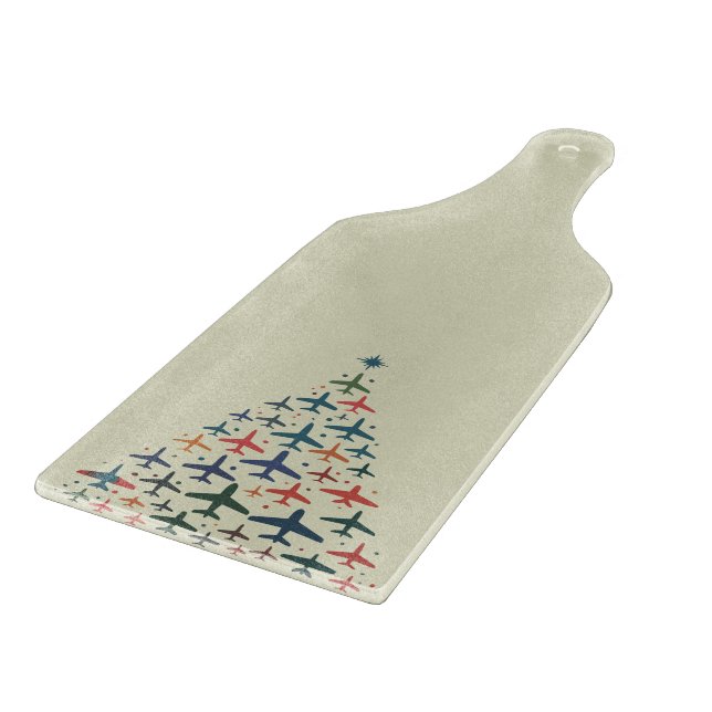 Airplane Christmas Tree Retro Pilot Flying Flight  (Hörn)