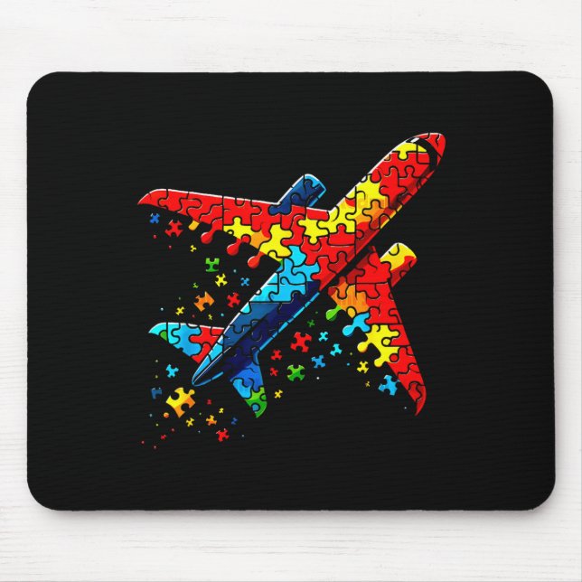 Airplane Jigsaw Puzzle Kids Toddler Boys Autism Aw Musmatta (Framsidan)