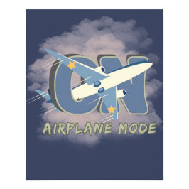 Airplane Mode ON – Travel Wall Art Fototryck