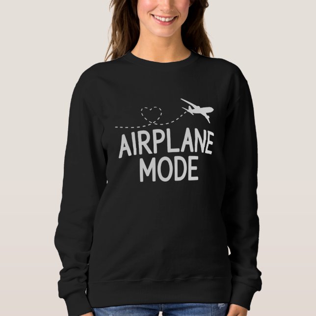 Airplane Mode Pilot Airplane Plane Aviation  38 T Shirt (Framsida)