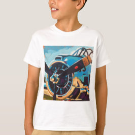 Airplane Painting - Gift for Aviation Enthusiasts T Shirt