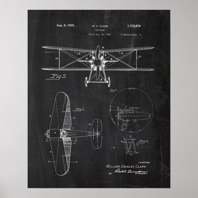 Airplane Patent Poster (Framsidan)