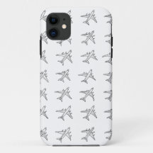 Airplane Pattern Design Phone Case 
