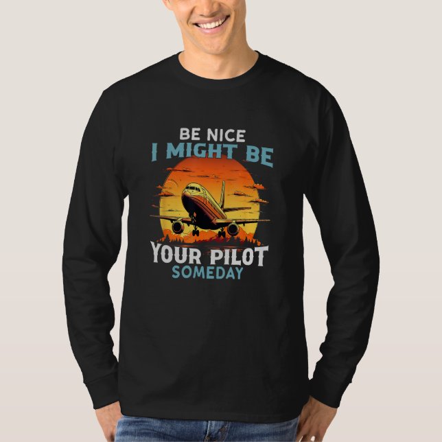 Airplane Pilo For Men Women  Saying Pilot Dad T Shirt (Framsida)