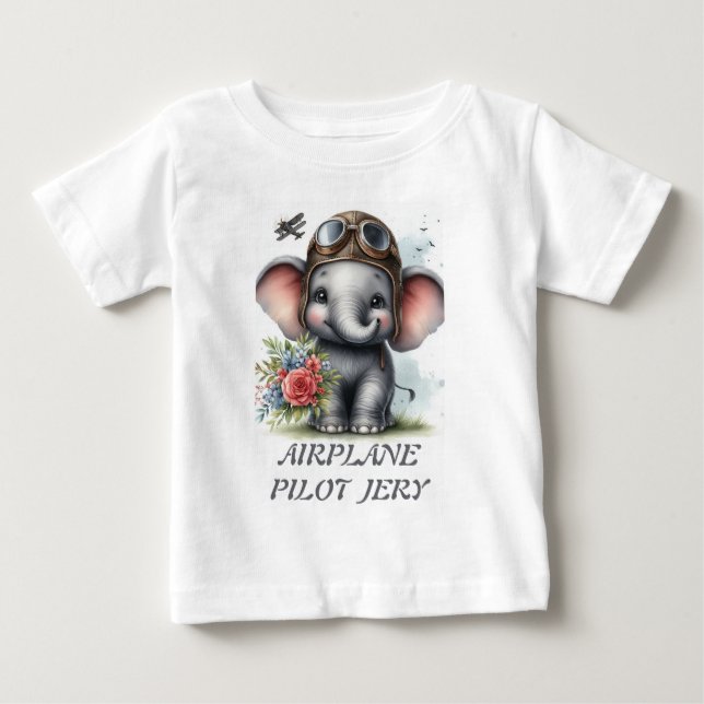 AIRPLANE PILOT JERY T SHIRT (Framsida)