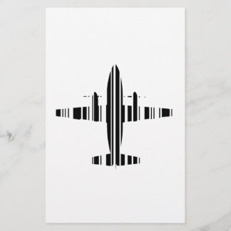 AIRPLANE PUB CODE Jetstream Barcode Mönster Design