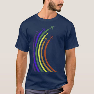 Airplane Rainbow CSD LGBTQ Pride T Shirt