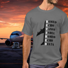 Airplane Retired Nato Phonetic Alphabet Aviation T Shirt