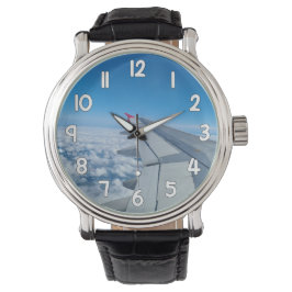 Airplane Wing Wrist Watch – Blue Sky Travel Aviati Armbandsur