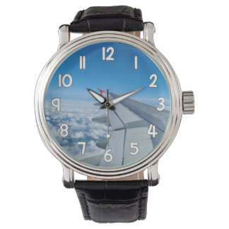 Airplane Wing Wrist Watch – Blue Sky Travel Aviati Armbandsur