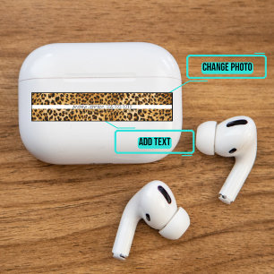 Airpods Pro Fodral Decorative Skin - Leopard Klistermärken
