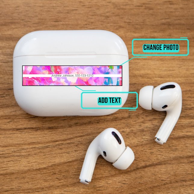Airpods Pro Fodral Decorative Skin - Rosa Heareart Klistermärken (Please enjoy our Airpods stickers)