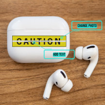 Airpods Pro Fodral Decorative Skin - Varningsskylt