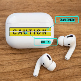 Airpods Pro Fodral Decorative Skin - Varningsskylt Klistermärken
