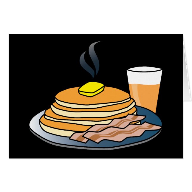 Airport Fundraiser Pancake Breakfast Hälsningskort (Framsidan Horizontal)