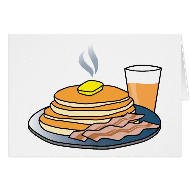 Airport Fundraiser Pancake Breakfast Hälsningskort (Framsidan Horizontal)